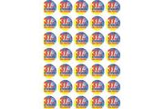 50mm Stickers