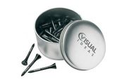 Round Silver Tin of Tees